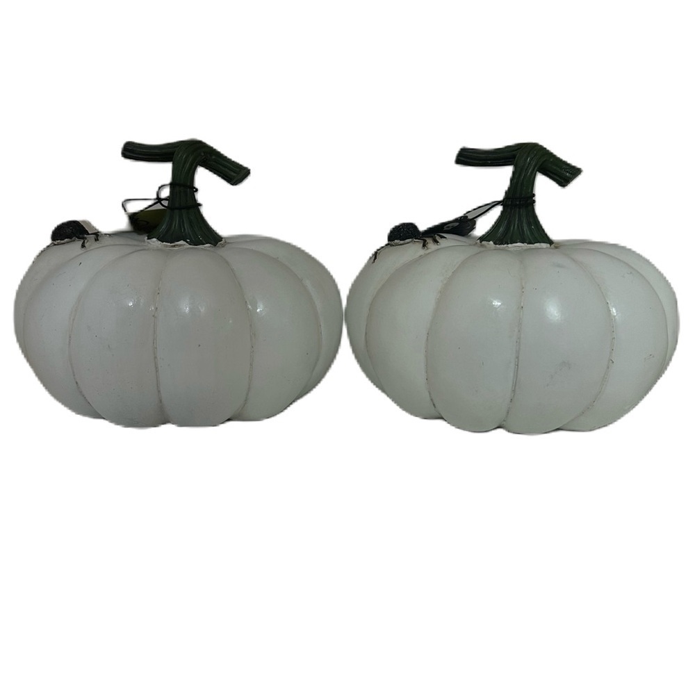 Pumpkin Decor Set Black White Halloween Fall Home Decor - Picture 7 of 15